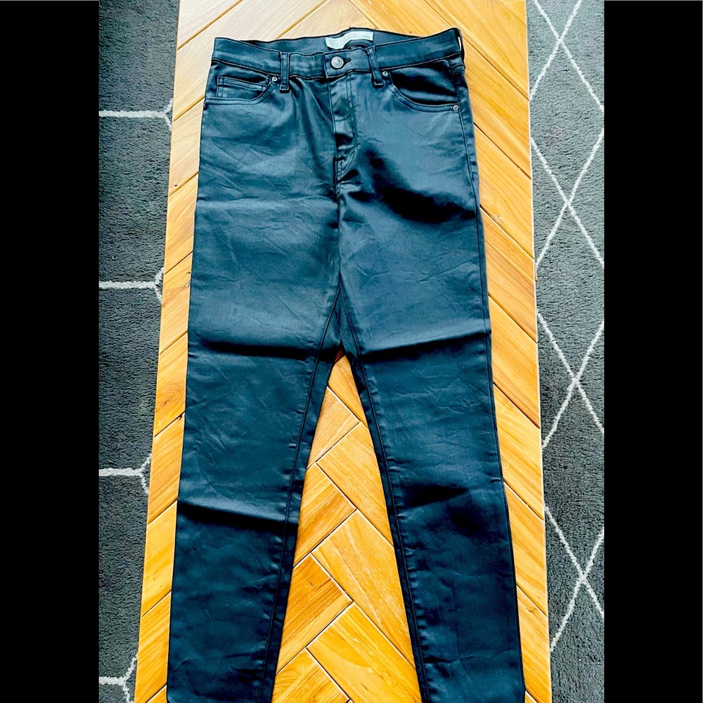 Topshop coated Jamie jeans